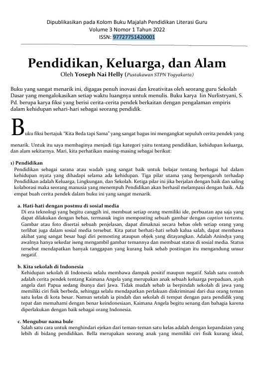 Pendidikan, Keluarga, dan Alam